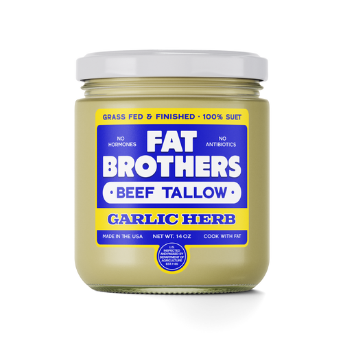 GARLIC HERB - GRASS-FED BEEF TALLOW