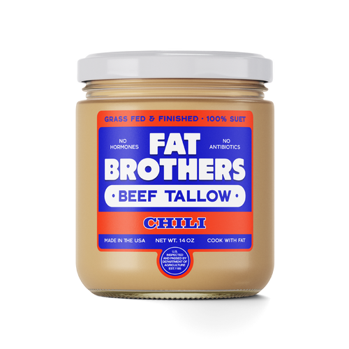 CHILI SEASONED - GRASS-FED BEEF TALLOW - 12 PACK CASE