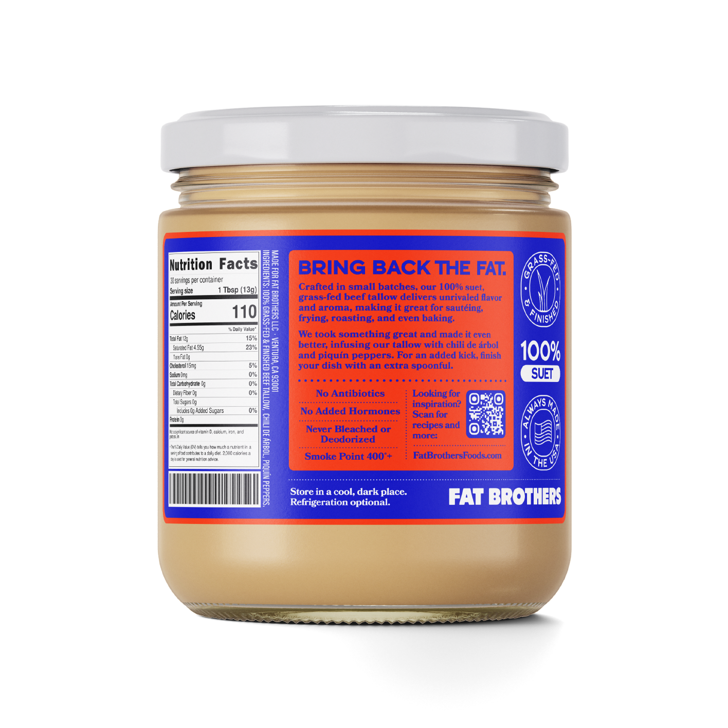 CHILI SEASONED - GRASS-FED BEEF TALLOW