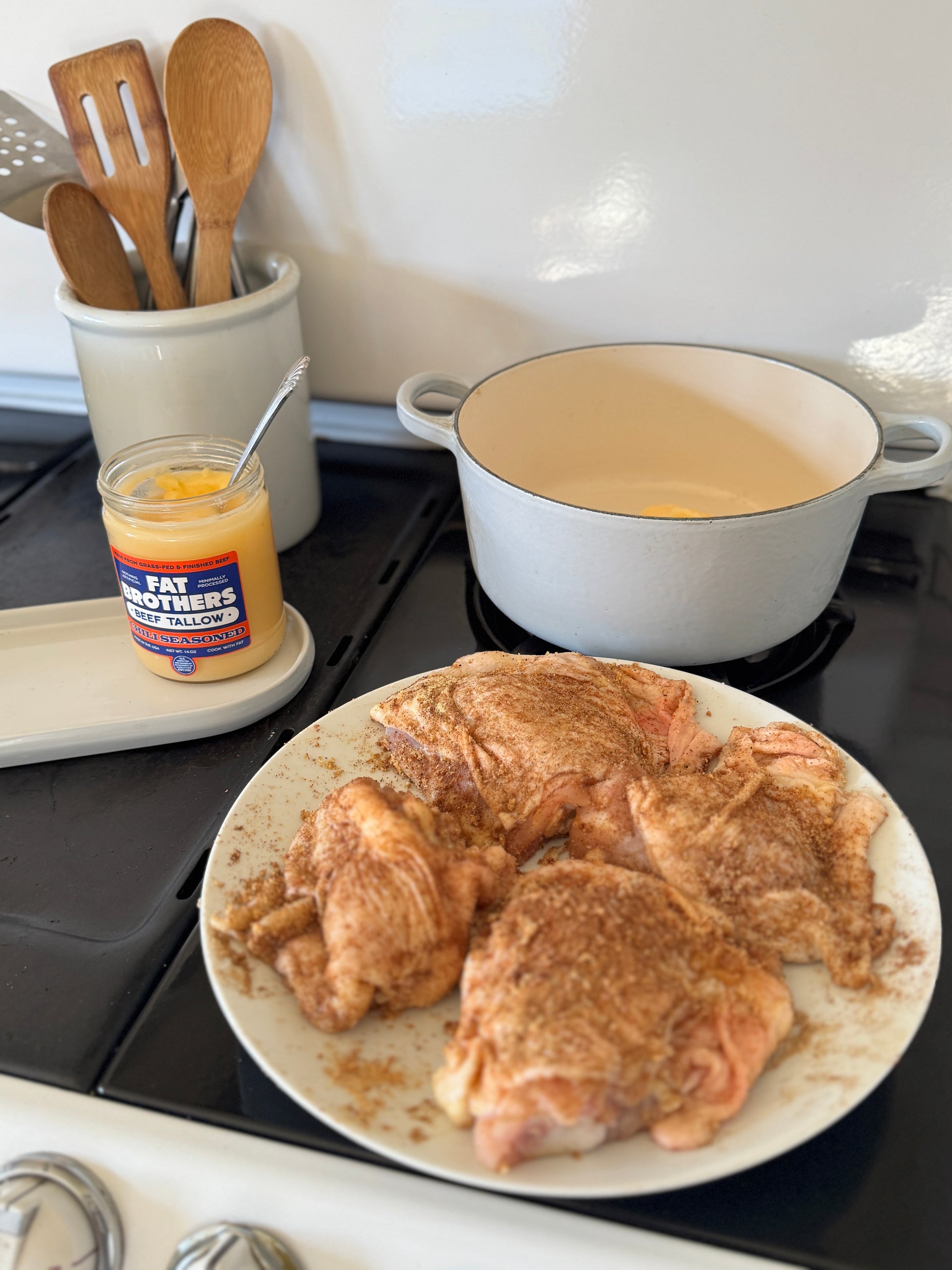 CHILI SEASONED & GARLIC HERB  - GRASS-FED BEEF TALLOW - 12 PACK SPLIT CASE