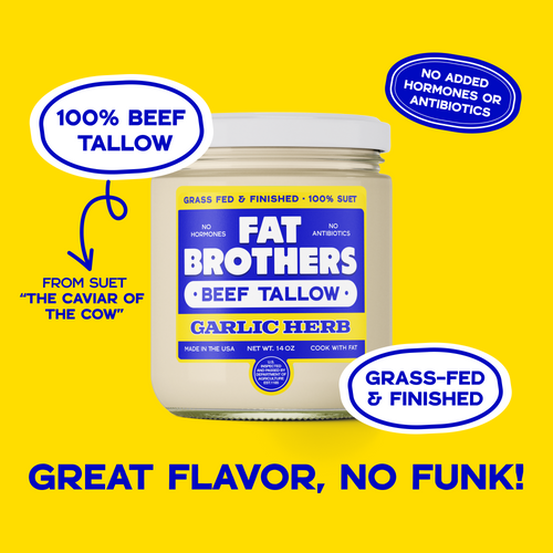 GARLIC HERB - GRASS-FED BEEF TALLOW