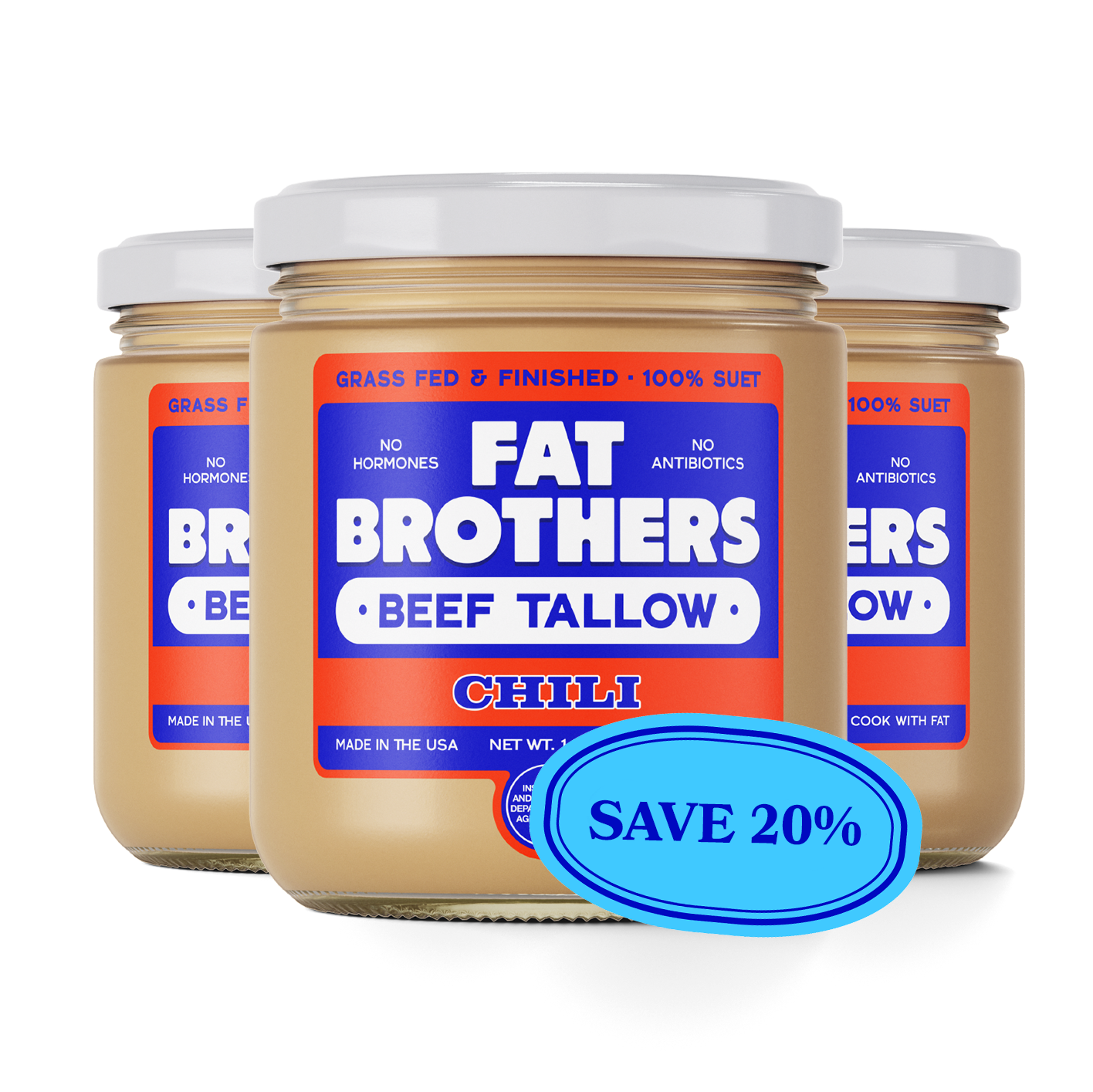 CHILI SEASONED - GRASS-FED BEEF TALLOW