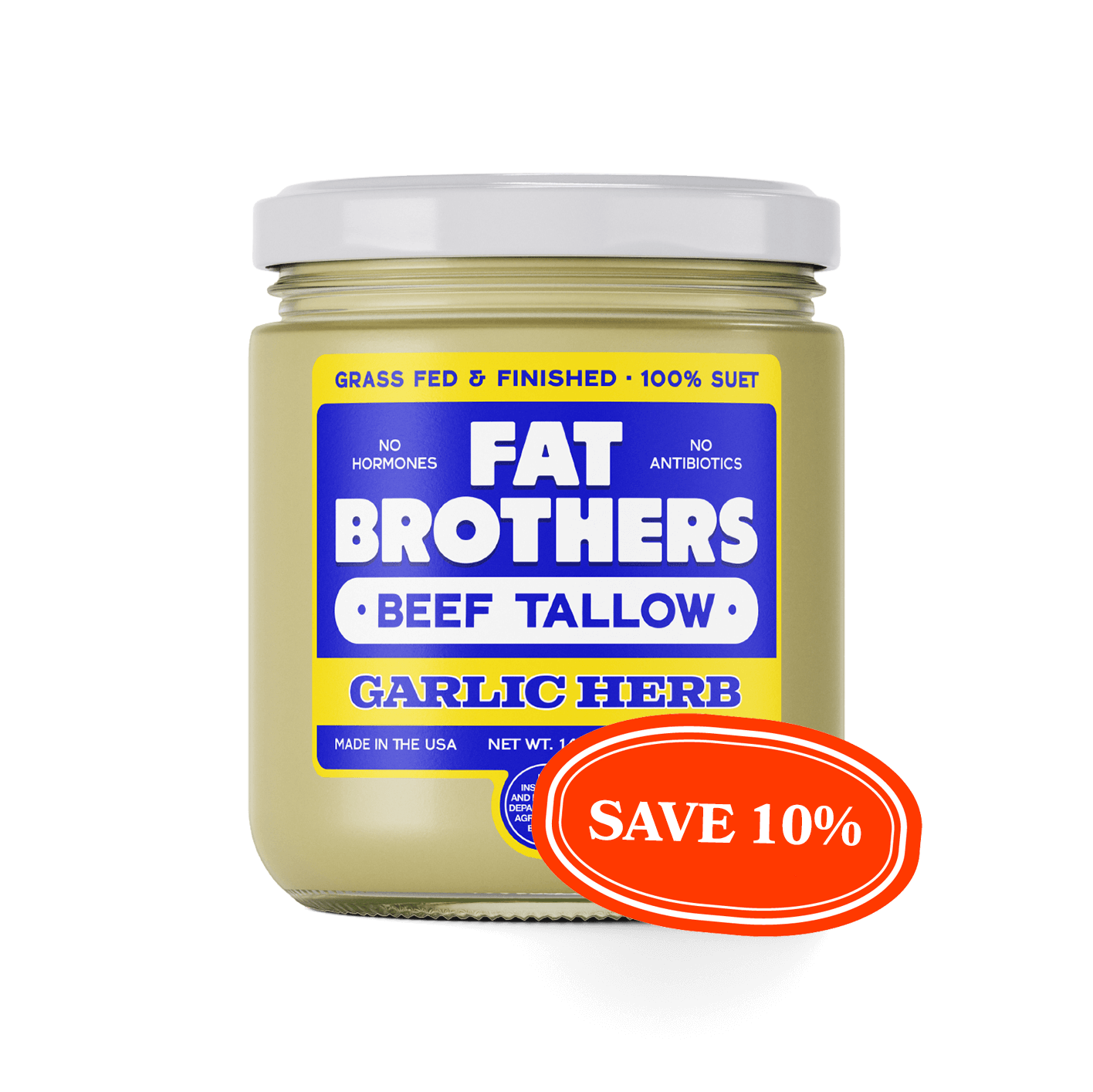 GARLIC HERB - GRASS-FED BEEF TALLOW