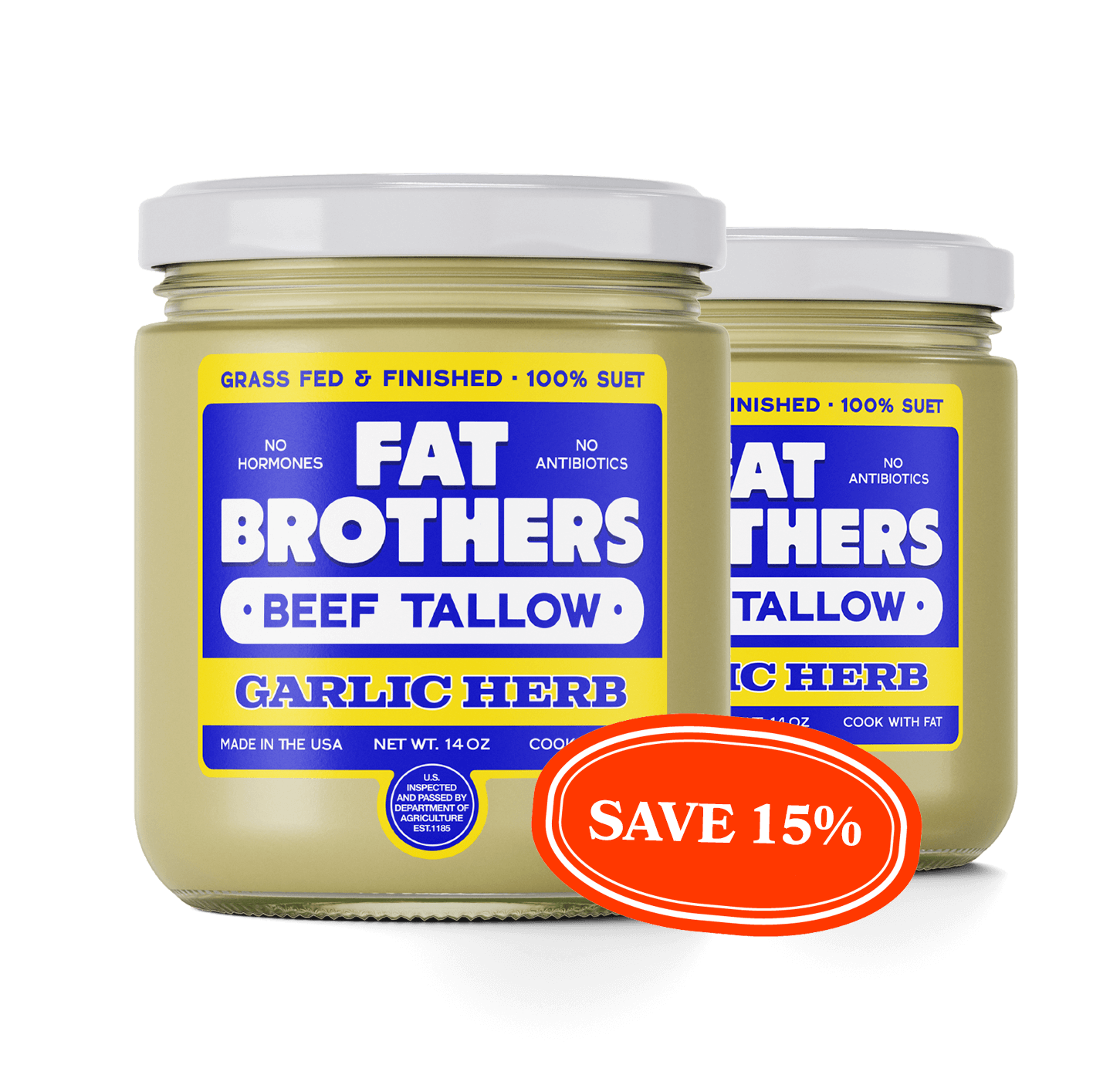 GARLIC HERB - GRASS-FED BEEF TALLOW