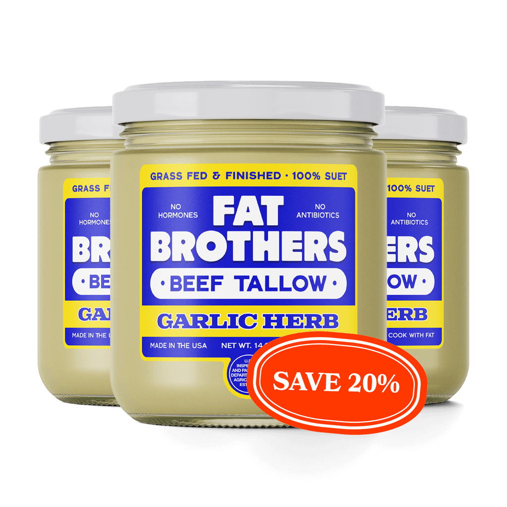 GARLIC HERB - GRASS-FED BEEF TALLOW