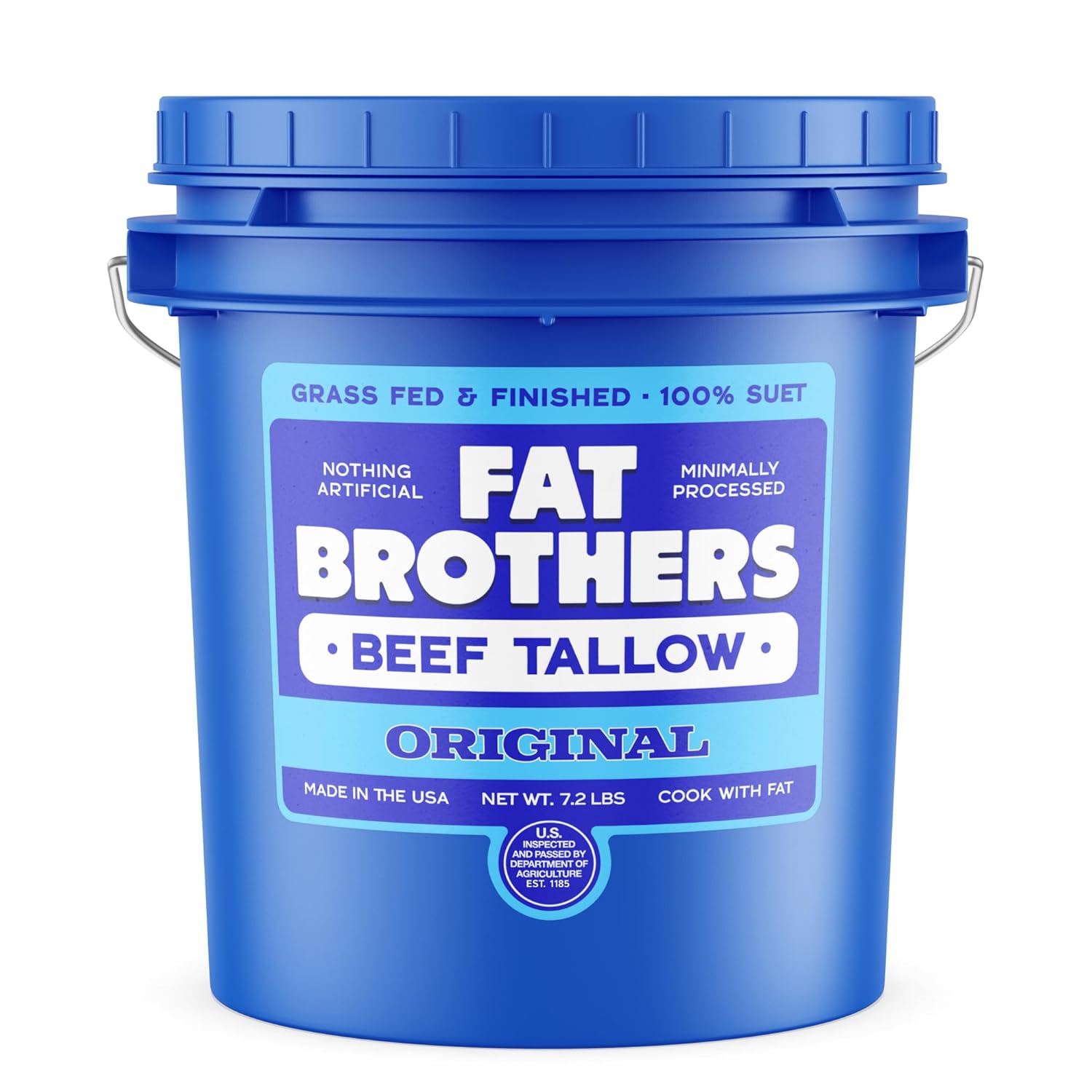 ORIGINAL - GRASS-FED BEEF TALLOW - 7.2 LB Pail